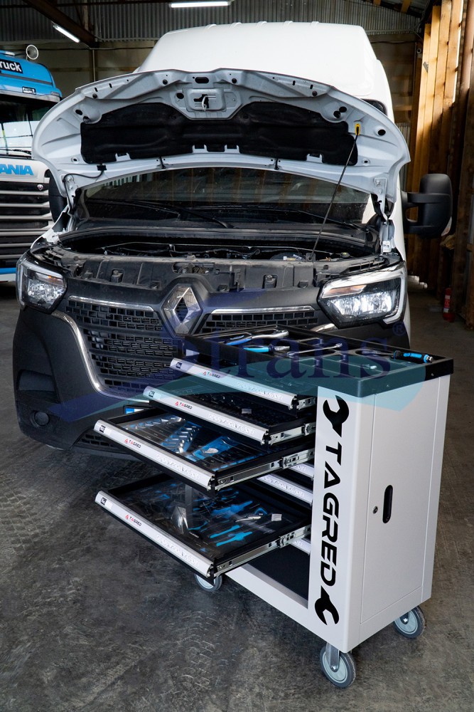 Шафа-Візок З Комплектом Інструментів Tagred 251Шт 7 Шухляд 780*460